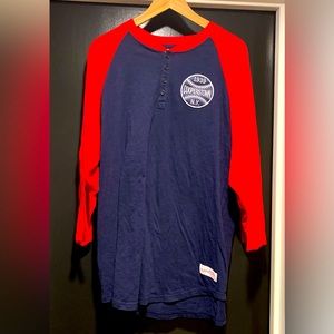 Baseball Hall of Fame Cooperstown  Mitchell & Ness Henley 3/4-Sleeve T-Shirt